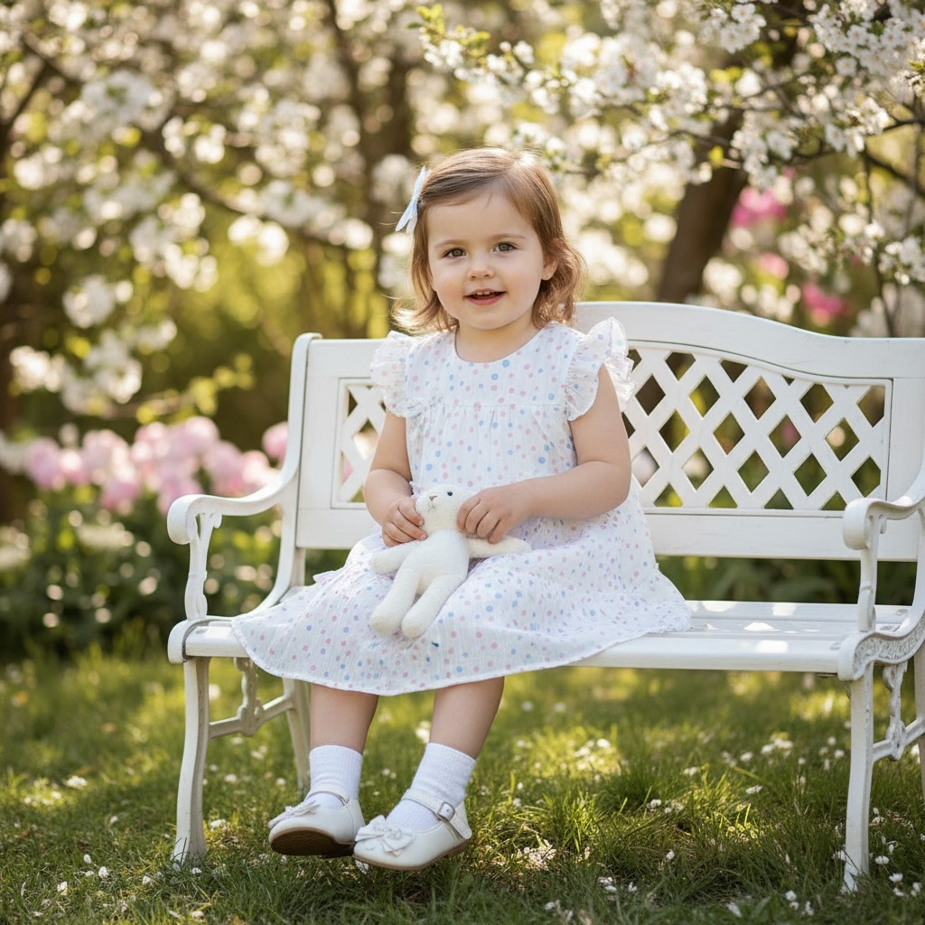 Pastel Dot Tiered Summer Dress