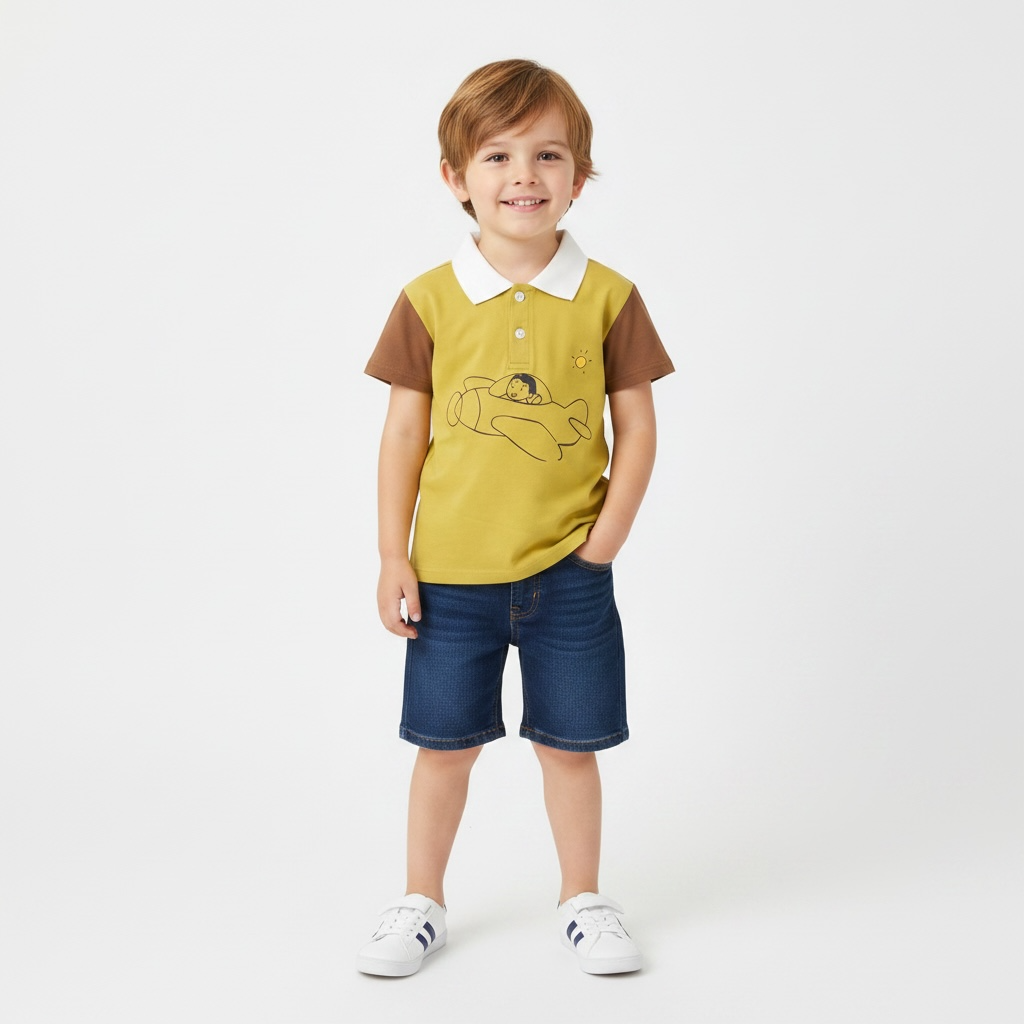 Aviator Polo — Mustard