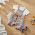 Elephant Dungaree & Tee Set