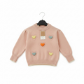 Padded Heart Knit Sweater