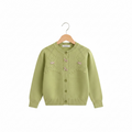 Pistachio Green Bow Detail Cardigan