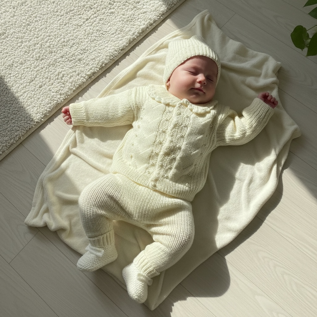 Newborn Pearl Knit 3-Piece Set