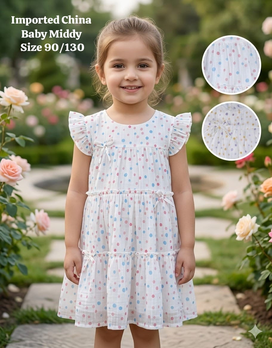 Pastel Dot Tiered Summer Dress