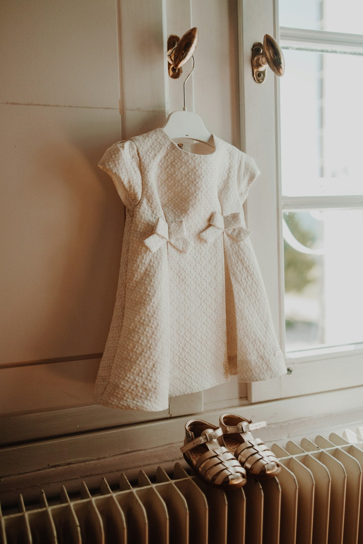 Sand corduroy pinafore